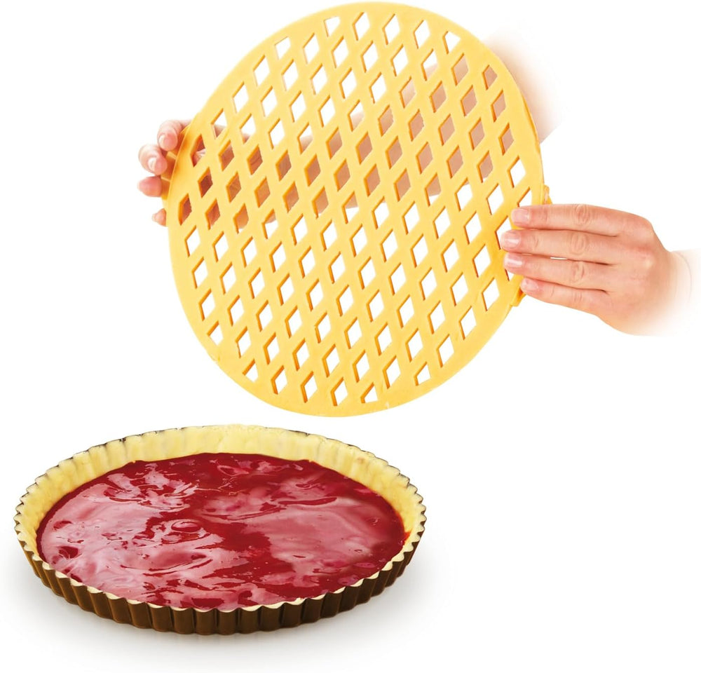 Formă de biscuiți Tescoma, plastic, alb/galben, 34 x 33 x 1,8 cm