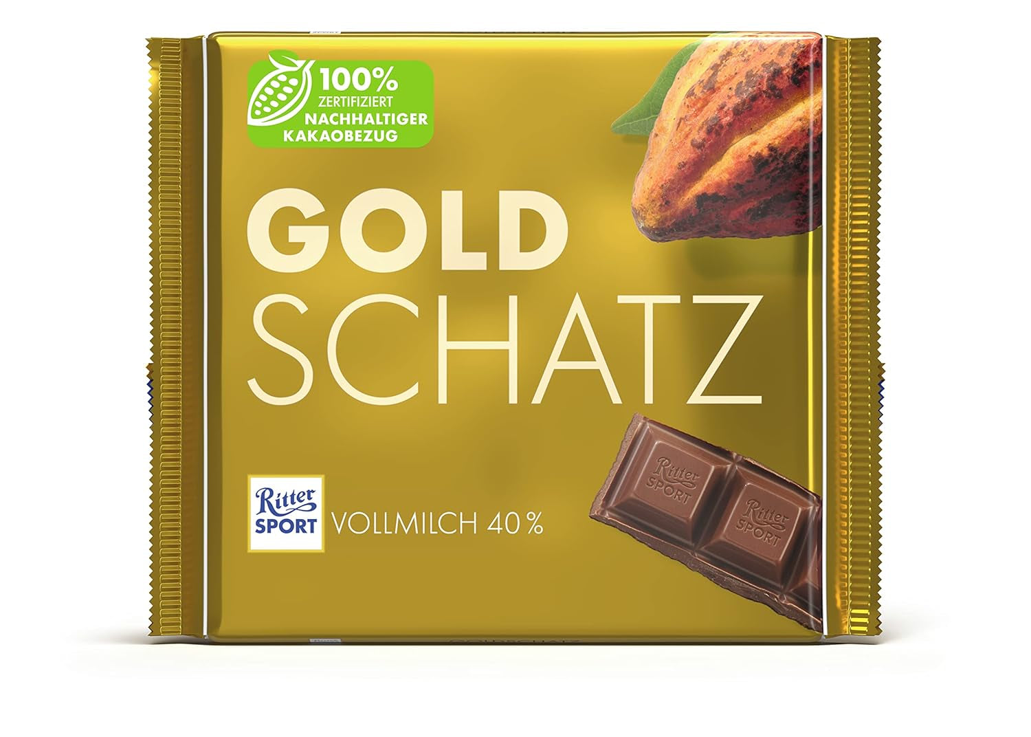 Ritter Sport - Aranykincs - 11 x 250 g, Finom tejcsokoládé karamelldarabokkal, Klasszikus csokoládé, ossza meg barátaival, 11 tábla x 250 g