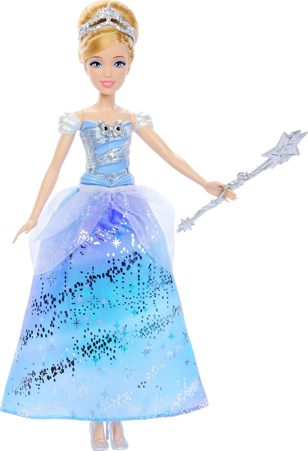 Mattel Disney-Princess-Spielzeuge, Hamupipőke-Modepuppe 2 Looks, 9 Accessoires, 2 Oberteile zum Anklipsen és 2 Röcke. 2-in-1-Geschichten inspiriert vom Disney-Film, JCR95