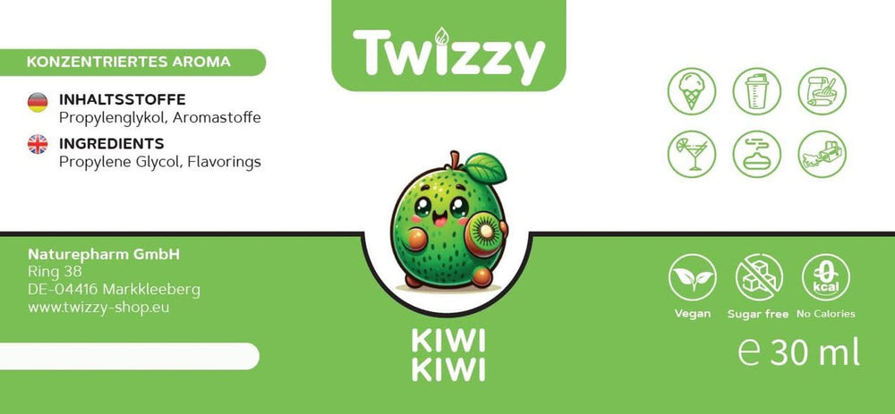 Twizzy Koncentrált Kiwi Aroma, 30 ml Aromas Naty Shop