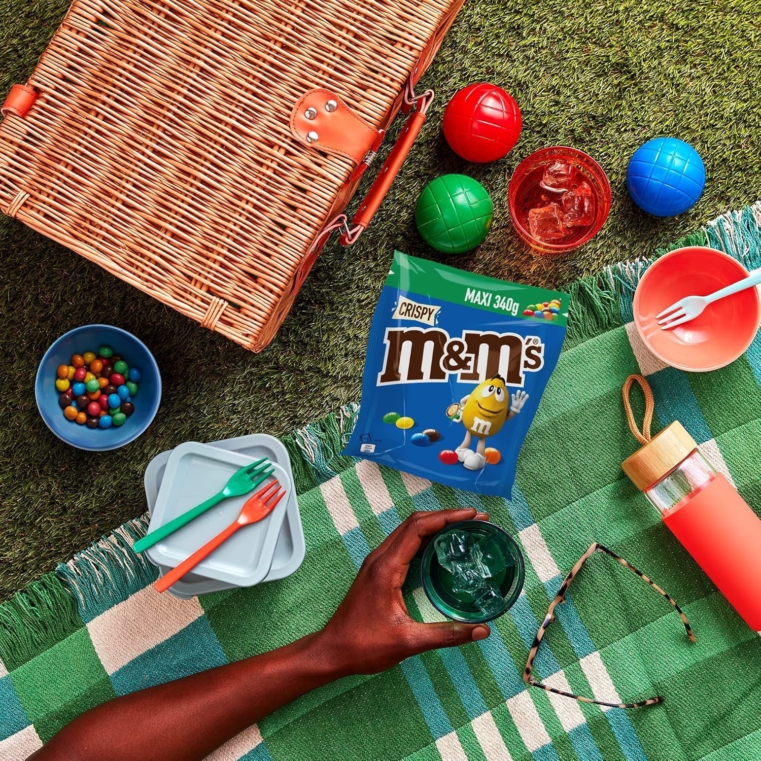 M&M'S Ropogós, csokoládé chips ropogós maggal Naty Shop csokoládé cukorka