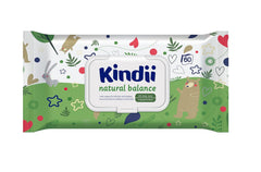 Kindii Natural Balance nedves törlőkendő babáknak – (1 x 60 db) Nedves törlőkendő babáknak és gyerekeknek – Protective, Aloe Vera, Finom illatú – 60 db.