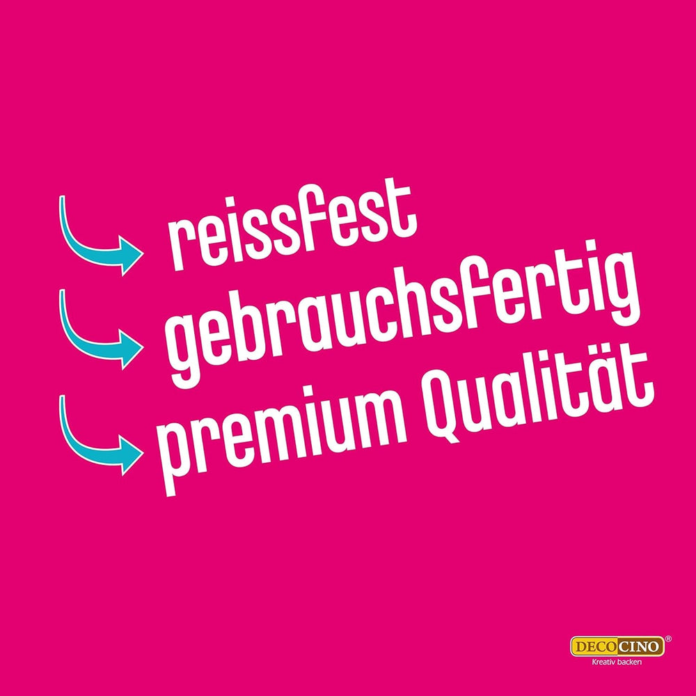DECOCINO Fondant Schoko – 250 G – Ideális Verzieren Von Kuchen, Torten, Cupcakes számára – Palmölfrei & Vegán mázak és Decor Naty Shop