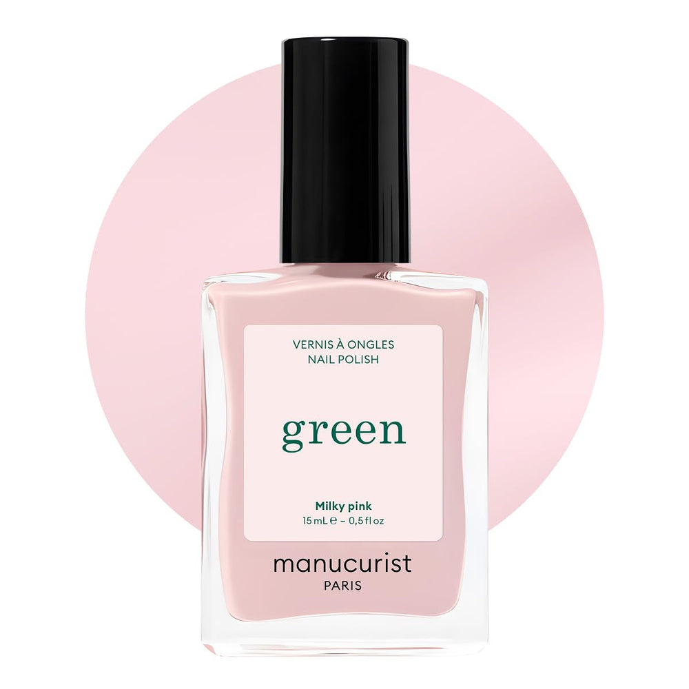 Manucurist Green - Oja Rosy Beige Shell Beige - Oja cu Uscare Rapidă - DIY Nails - Vegană 12-Free - Pe Bază de Plante - Oja - Fabricată în Franța