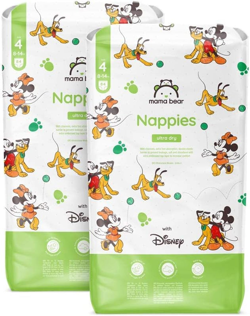 Amazon márka: Mama Bear Disney Ultra Dry pelenkák, 3-as méret (4-9 kg) - Havi doboz, fehér, 172 darab (2 86 darabos csomag)