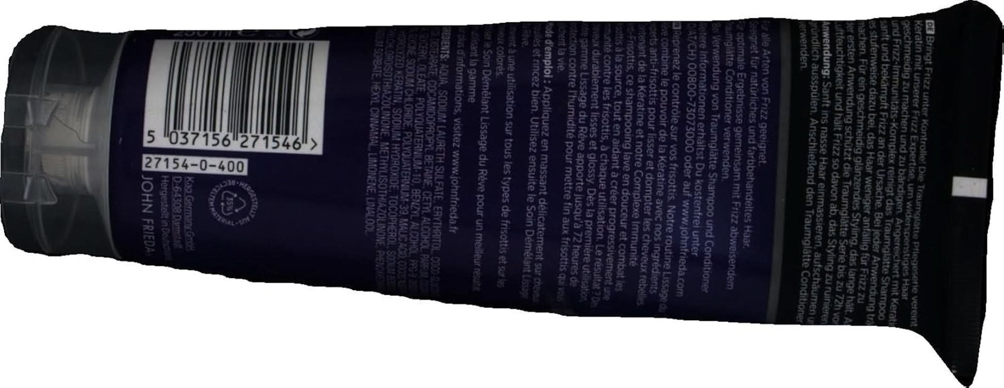 John Frieda - Frizz Ease Dream simító sampon, 250 ml zuhany és fürdő Naty Shop