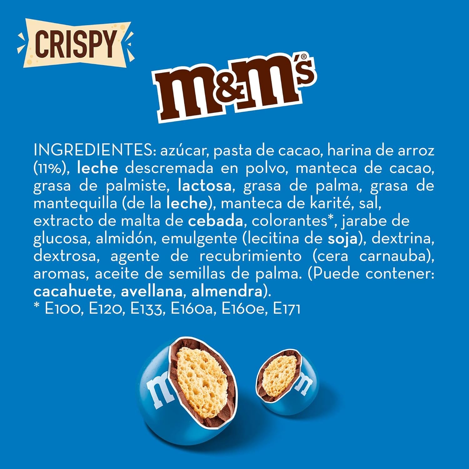 M&M'S Crispy, csokoládé ropogós lencse és Crispy Center, csokoládé, 1 csomag (1 x 340 g) (2 db-os csomag)