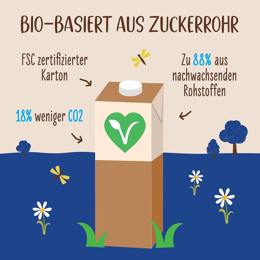 Allos Bio Ohne Muhhh 3,5% | Milchalternatíva | Ital auf Pflanzenbasis | vegán | schäumbar | tökéletes kávéhoz laktózmentes | Kalcium- és vitaminforrások | Reich an Protein | 1 liter (6 db)