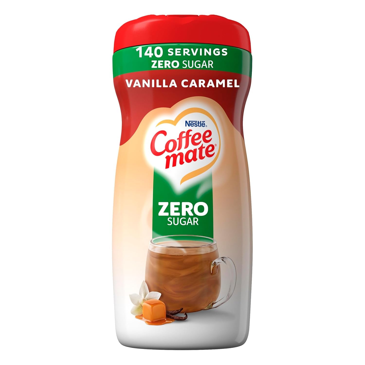 Coffee-Mate vanília karamell, cukormentes porított kávékrém, Kaffeesahne por - vanília karamell - OHNE ZUCKER! az USA-ból