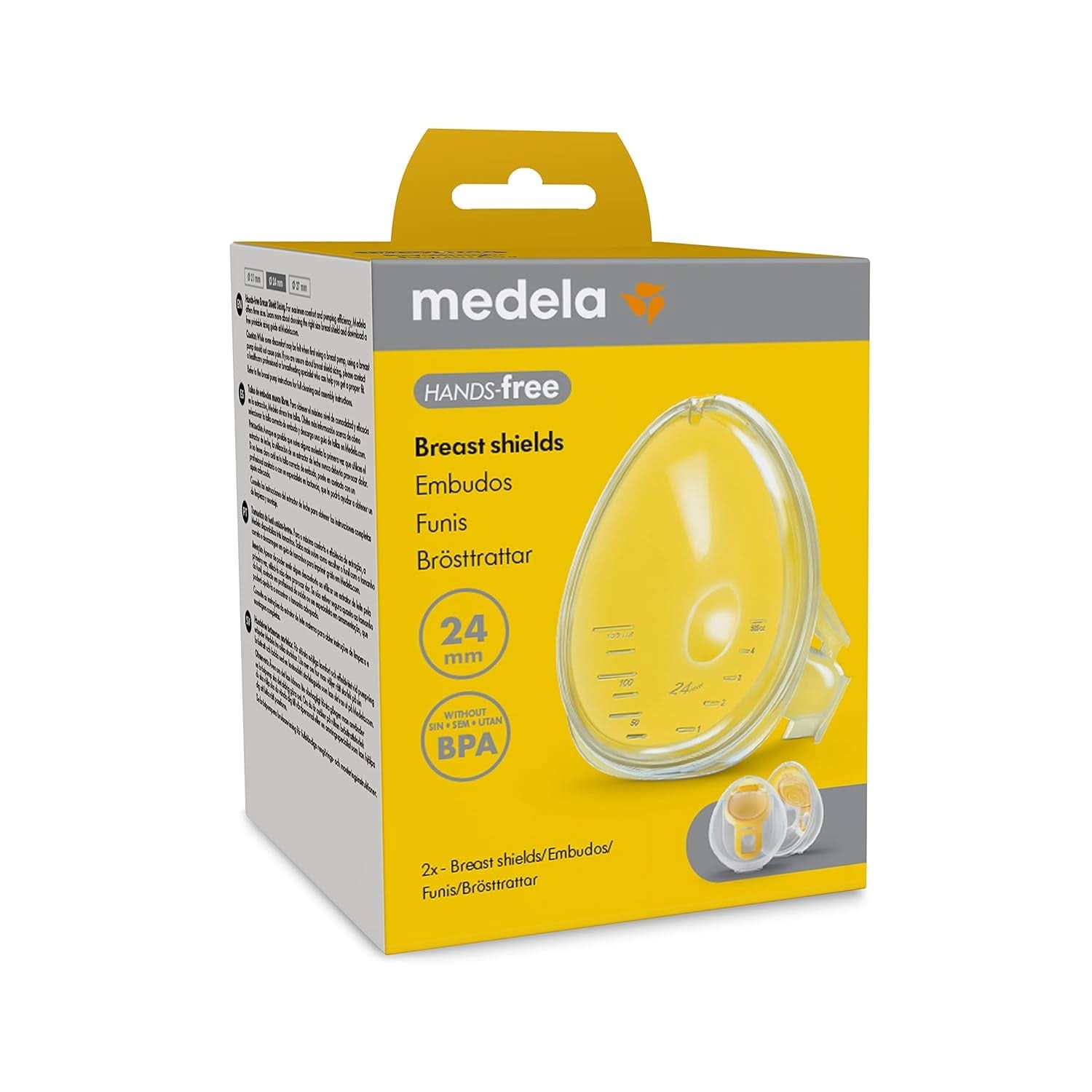 Medela Hands-Free mellvédők, mellszívó tartozékok Étel és szoptatási kiegészítők Bebe Naty Shop 24 Mm