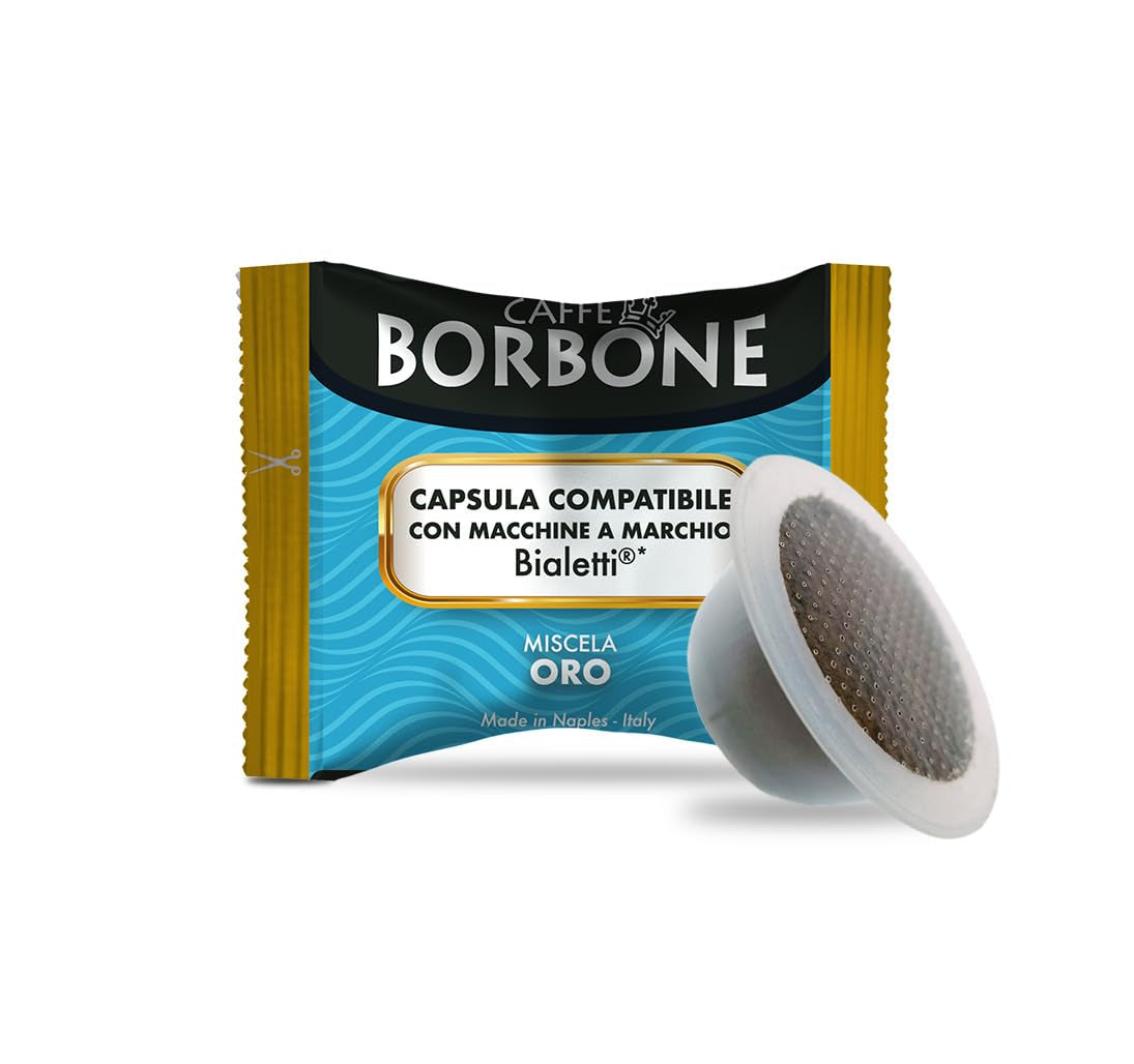 Caffè Borbone Gold-Kaffeemischung - 50 Kapseln - Kompatibel mit Kaffeemaschinen der Marke Bialetti®*