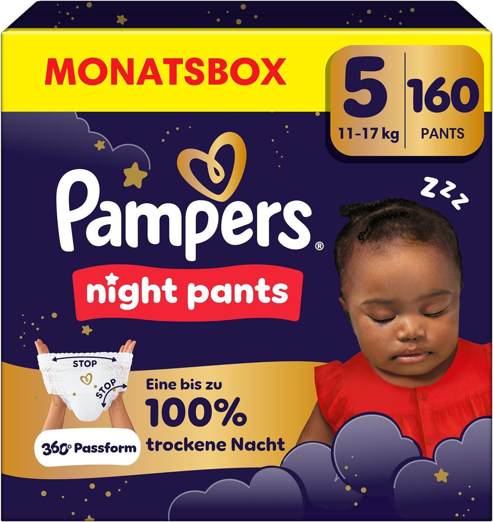 Pampers Night Pants 6-os méretű pelenka, 138 db, 13kg-19kg, extra védelmet nyújt az egész éjszakára.
