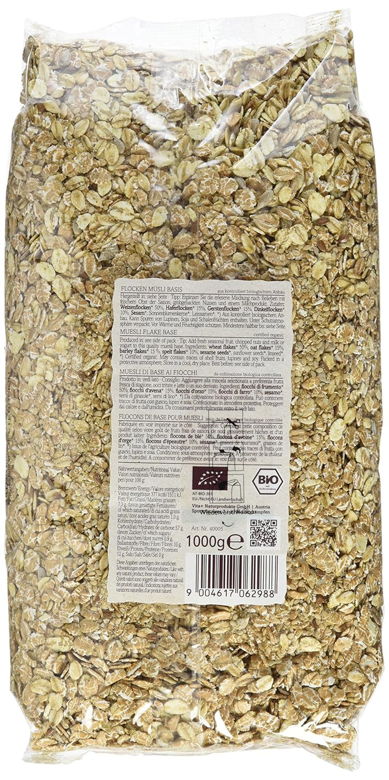 Verival Flakes müzli alap - bio, 6 csomag (6 x 1 kg)