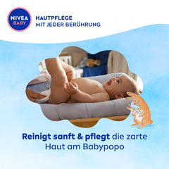 NIVEA Baby Aqua nedves törlőkendők 4x57 db