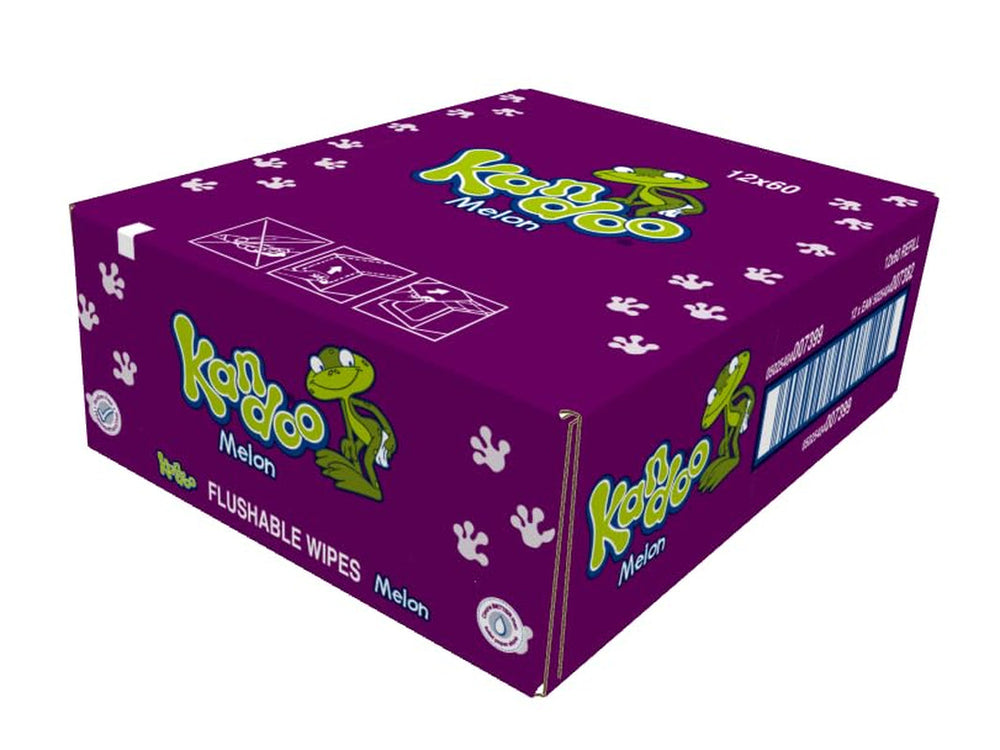 Șervețele umede Melon - spălabile - fabricate din 95% apă - fără parfum - fără plastic - testate dermatologic - Șervețele umede fabricată din 100% material celuloză vegetală - 12X60 șervețele