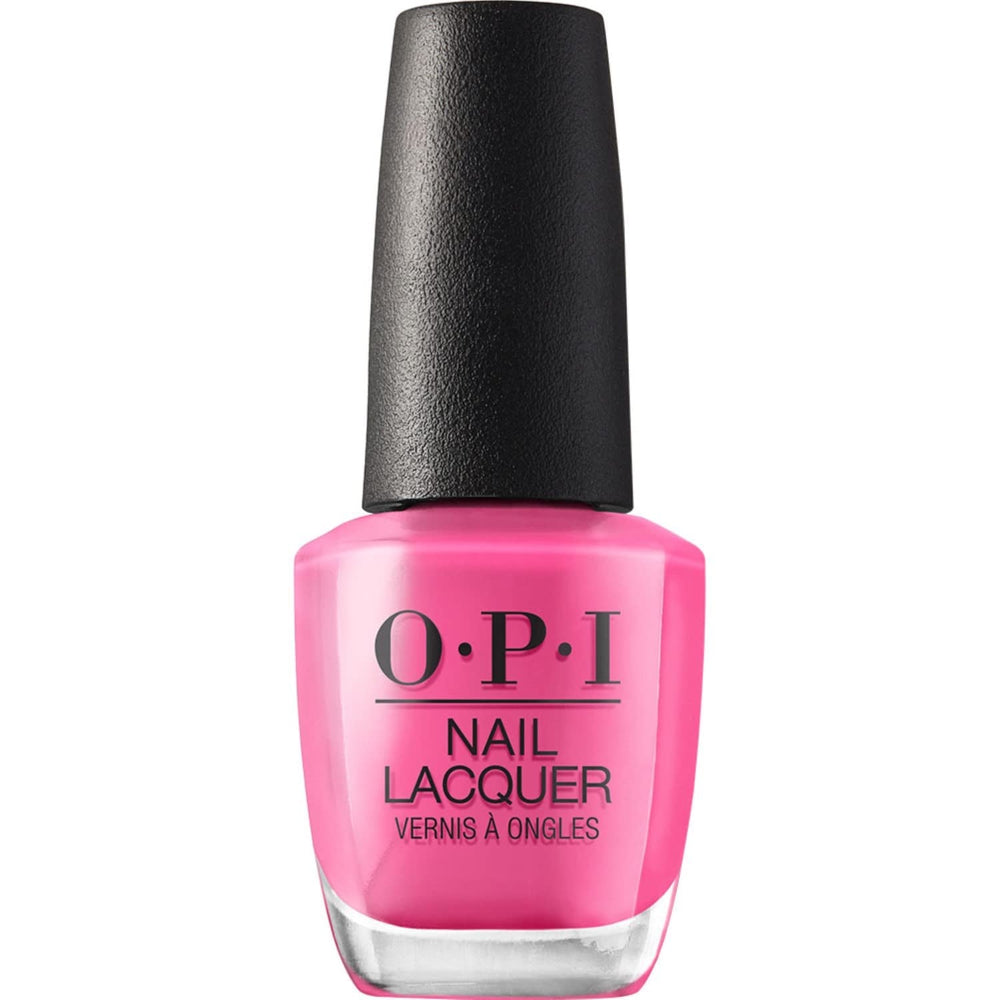OPI Nail Lacquer Pink Shades – Oja cu uscare rapidă, rezistentă la ciobire și de lungă durată – durează până la 7 zile – cu pensulă ProWide extra-lată