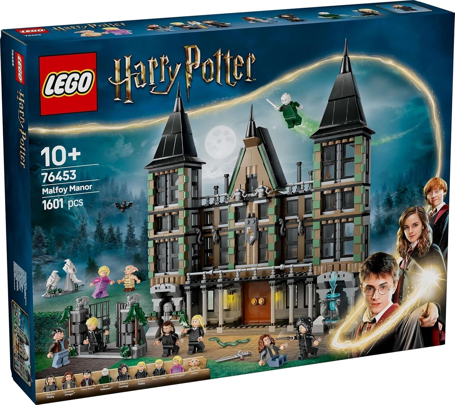 LEGO Harry Potter Malfoy családi vidéki birtok, fantasztikus gyűjthető és bemutatható játék, ajándék fiúknak, lányoknak és a varázslóvilág rajongóinak, ajándékötlet 9 minifigurával 76453 Építőkészlet Besuche den LEGO-Store