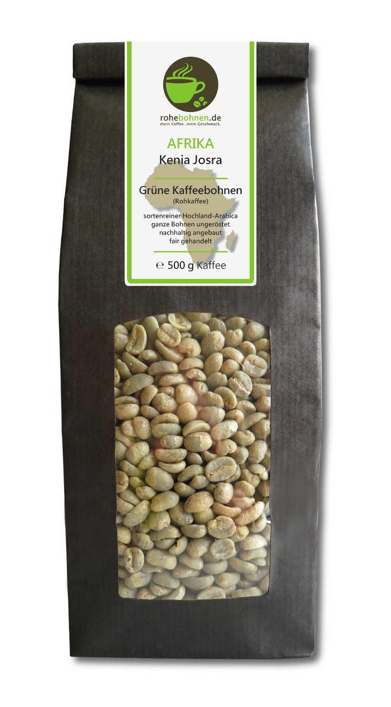 Cafea crudă - Cafea verde Kenya, Columbia, Guatemala (pachet redus boabe de cafea verde 3x500g) - certificată GMP