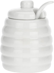 la Porcellana „Zaharniță Menage cu Lingură, Cutie Cadou, Albă”