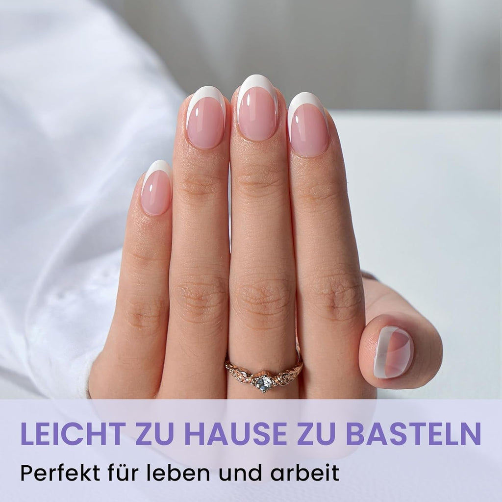 Btartbox Tipuri de Unghii Extra Scurte, Model Migdala – Acoperire Completă cu Gel X Tipuri de Unghii XS Moi pentru Unghii cu Gel – Preformate, Semi-mate, pentru Unghii Late, Salon, 320 Bucăți