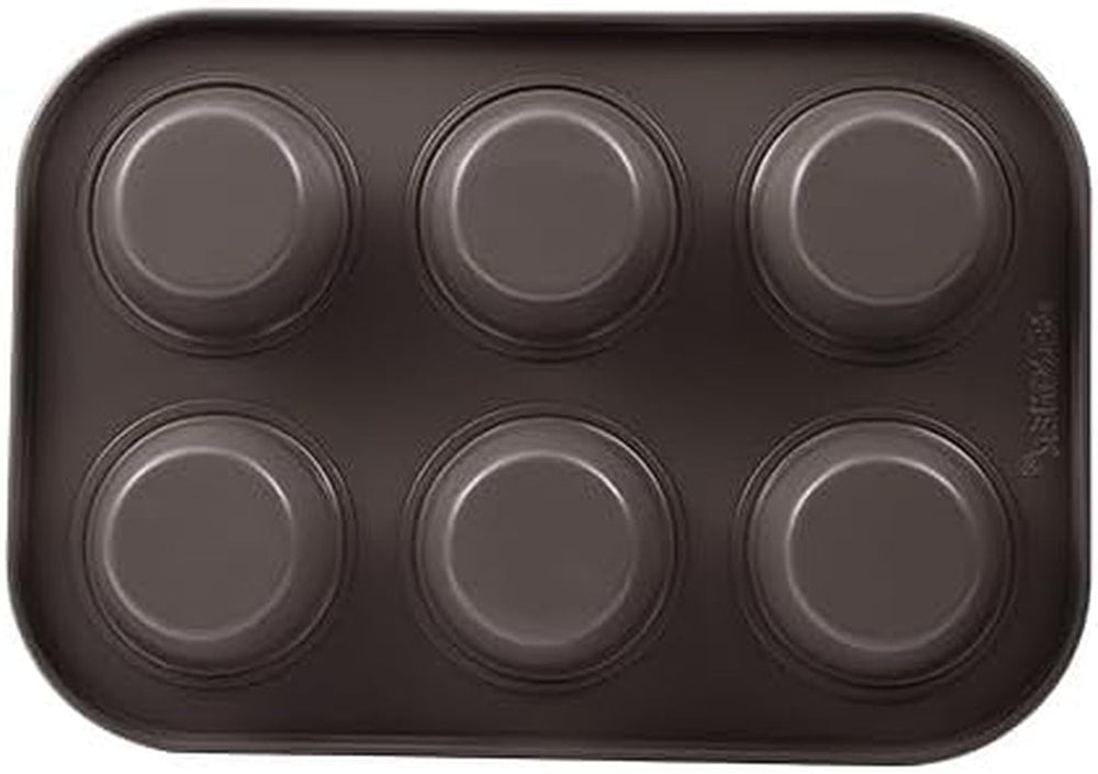 BERGNER BAKING LOVERS - Set Von 2 X 6 Cup Muffinformen - Kohlenstoffstahl Mit Ilag Essential, PFOA Frei, Leicht Zu Reinigen Formák és tálcák sütéshez Naty Shop