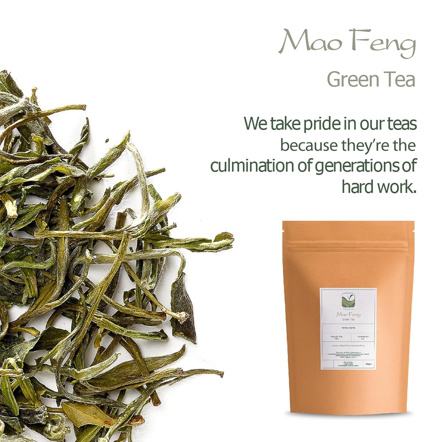 Ceai verde Mao Feng Huangshan - Ceai chinezesc renumit din Huang Shang - Maofeng Yellow Mountains Frunze de ceai verde China Ceai Mao Feng Ceai verde organic Ceai verde chinezesc Ceai verde