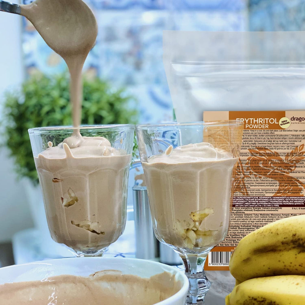 Bio Erythrit - Pulver, 100% Bio, Vegan, Null Kalorien-1Kg Indulcitori Naty Shop