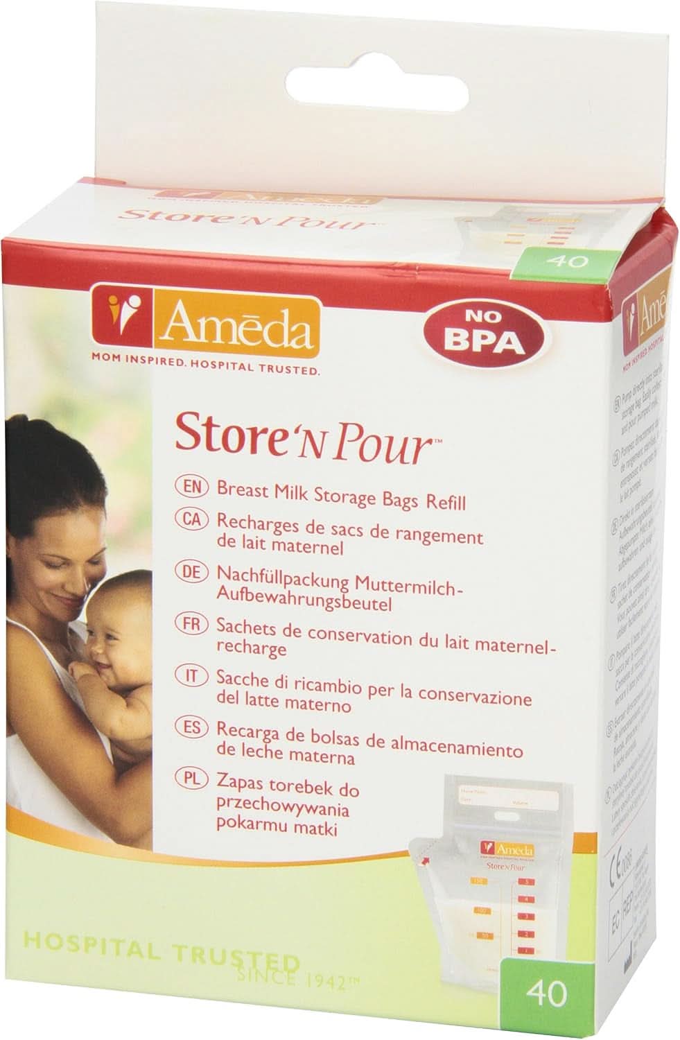 Táska anyatejhez - 40 db Élelmiszer és szoptatási kiegészítők Bebe Naty Shop