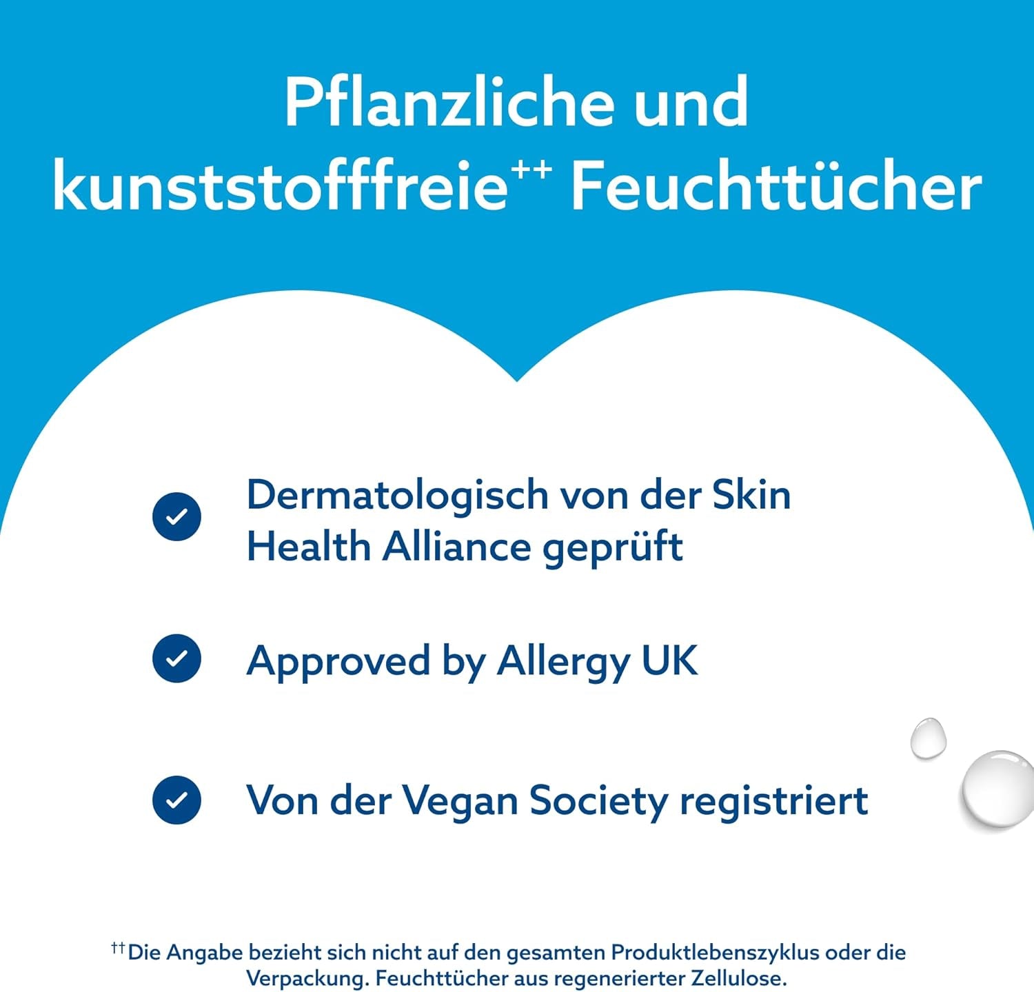 WaterWipes Sensitive+ Nedves törlőkendő újszülötteknek és csecsemőknek, 360 db (6 csomag), 3 az 1-ben Tisztítás, ápolás, védelem, 99,9% víz, illatmentes