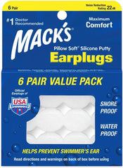 MACK'S Pillow Soft silicon dopuri de urechi, 6 perechi Perne ortopedice cervicale Naty Shop Părinți 1 StÃ¼ck (6Er Pack)