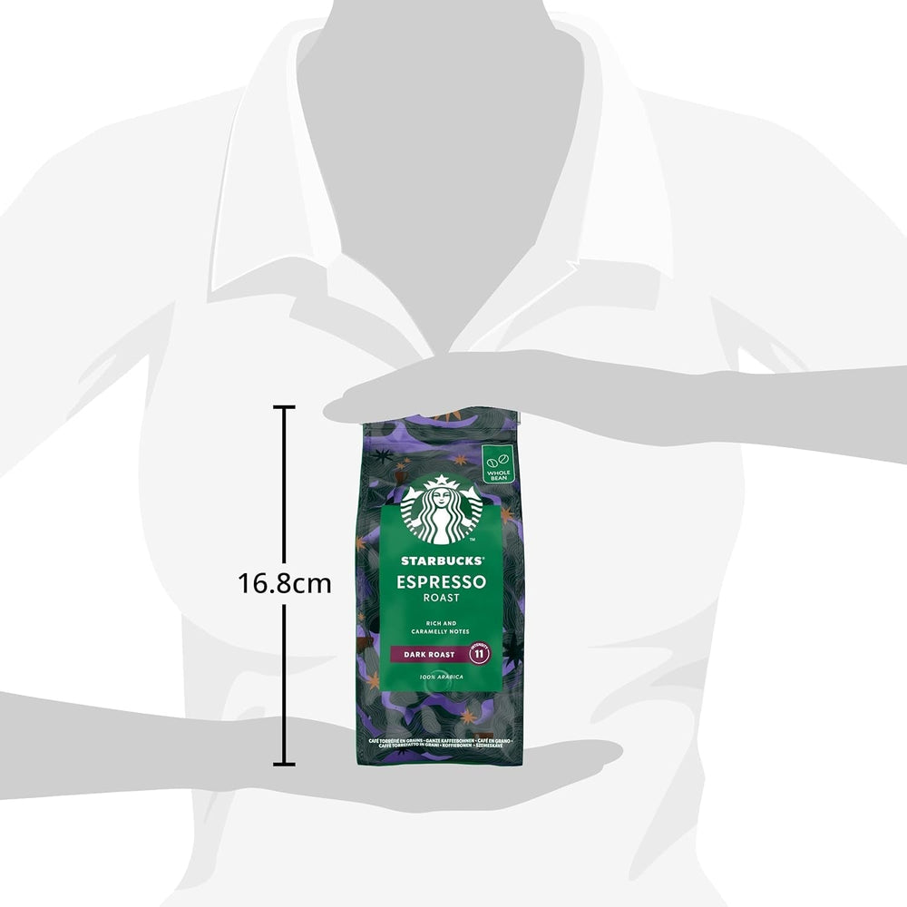 STARBUCKS Espresso Roast, Dark Roast, boabe de cafea întregi Cafea Naty Shop