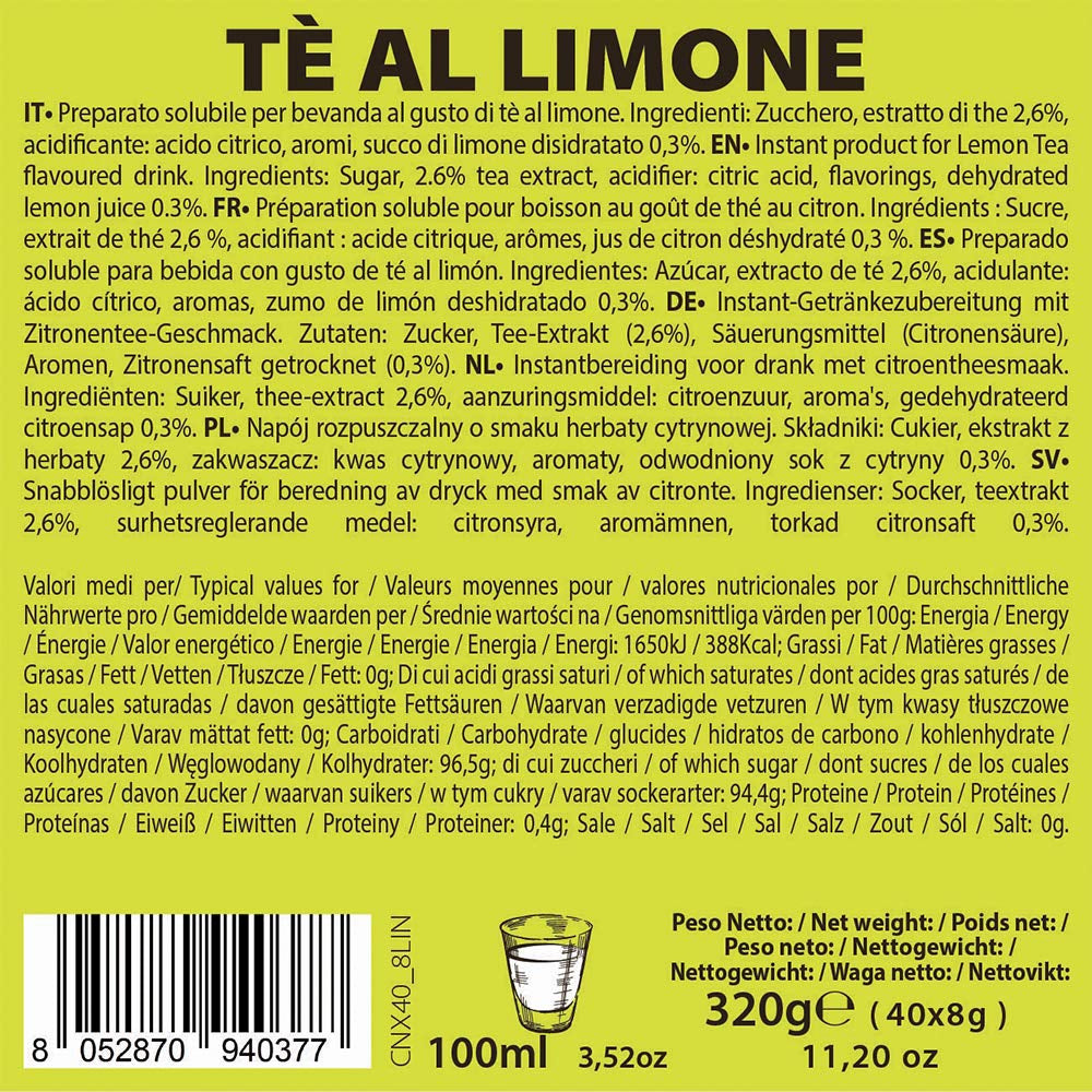 - Zitronentee - Kapselmaschinen - ausschließlich kompatibel mit NESPRESSO - 40 caps