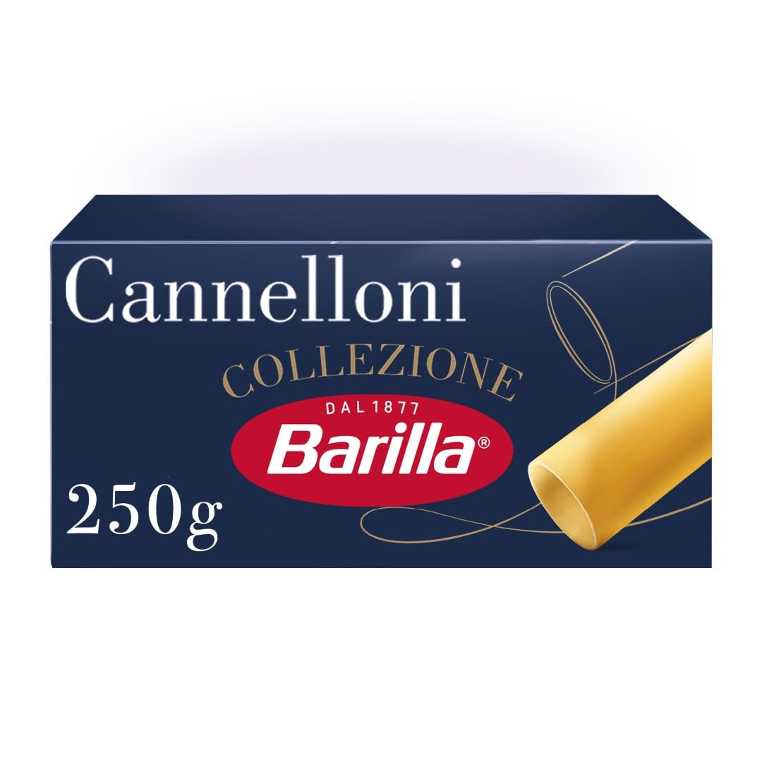 Barilla Collezione Cannelloni Kiváló minőségű durumbúza tészta Mindig Al Dente 12 db-os csomag (12 x 250g)
