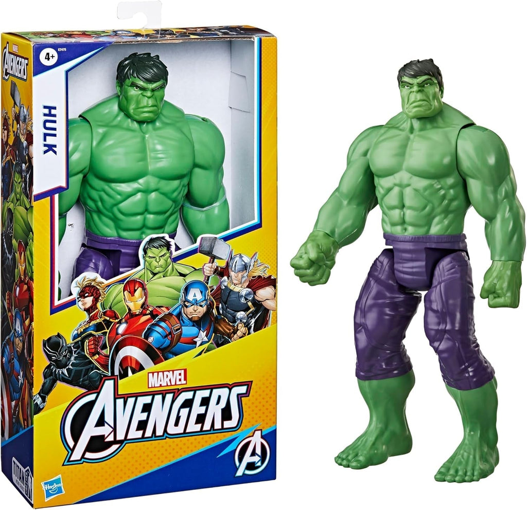 Marvel Avengers Titan Hero Series Blast Gear Deluxe Hulk Action Figure, jucărie mare de 30 cm, pentru copii cu vârsta peste 4 ani, verde Action figures Naty Shop