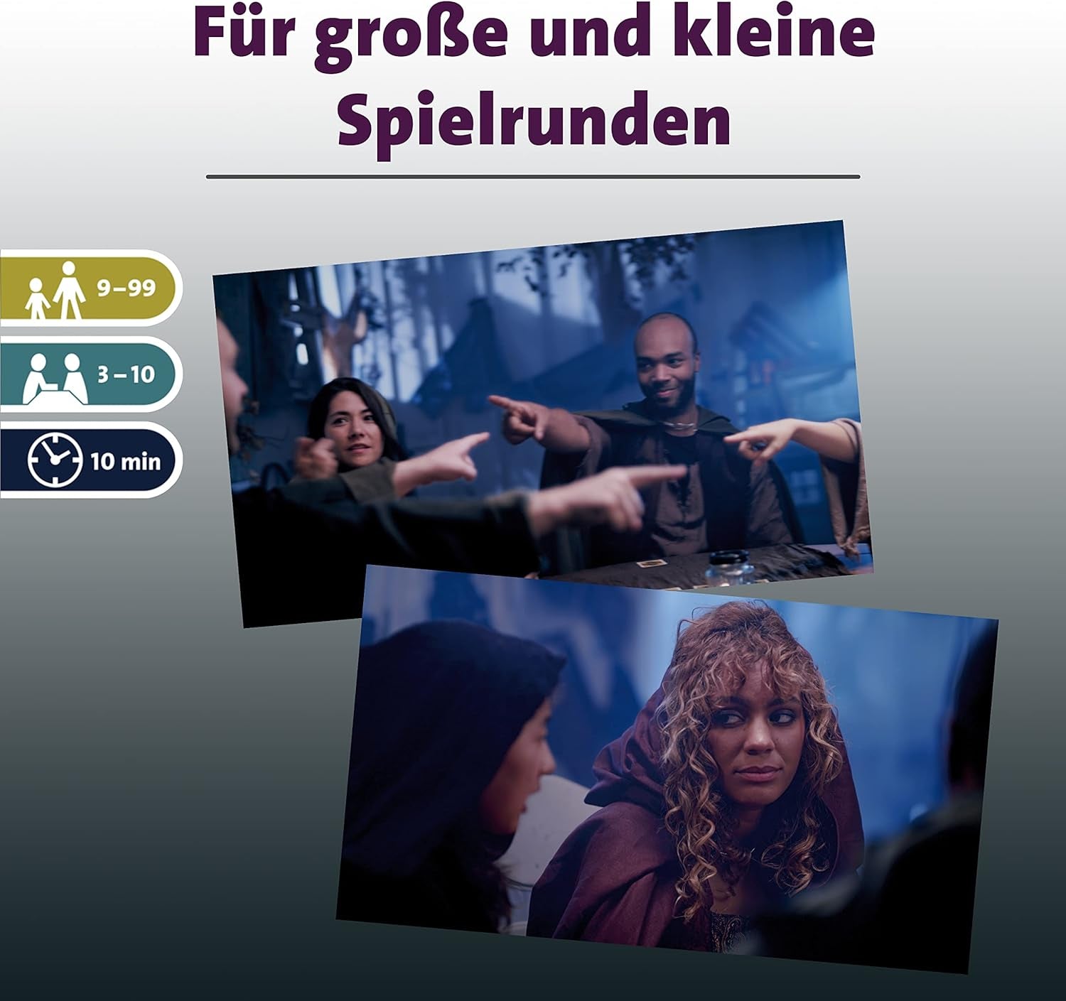 Ravensburger 26703 - Vârcolaci - Noapte cu Lună Plină, joc de societate pentru vârste de la 9 ani în sus, joc de acțiune pentru 3-10 jucători, serie de jocuri