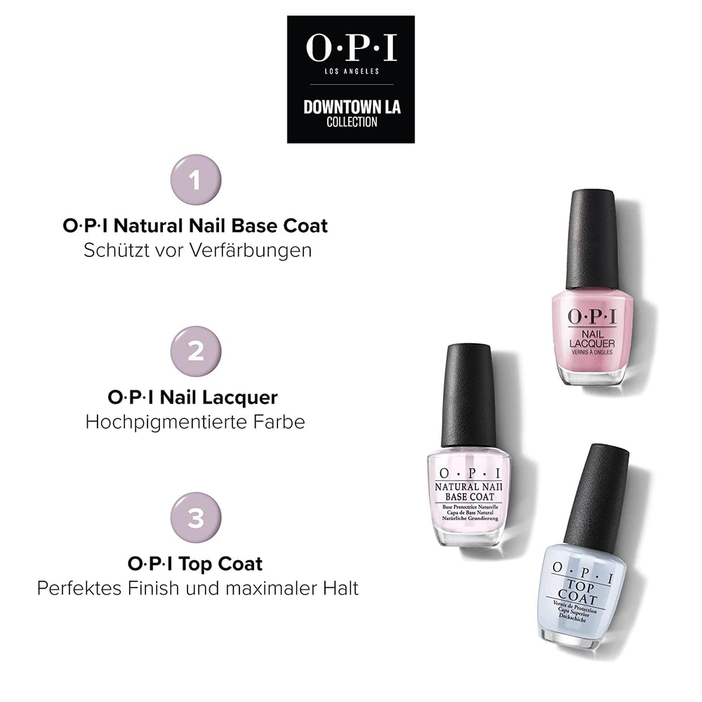 OPI Downtown LA Collection - Körömlakk (Rózsaszín a vásznon - Akár 7 napos viselet - hosszantartó körömlakk extra széles ProWide ecsettel a tökéletes körmökért