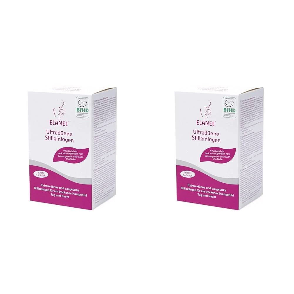 ELANEE 219-V1 Ultravékony szoptatóbetétek, fehér Kiegészítők Élelmiszer és szoptatás Bebe Naty Shop 24 db (2 db-os csomag)