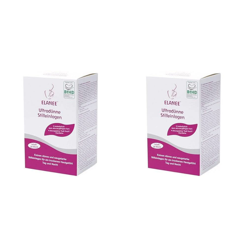 ELANEE 219-V1 Ultravékony szoptatóbetétek, fehér Kiegészítők Élelmiszer és szoptatás Bebe Naty Shop 24 db (2 db-os csomag)