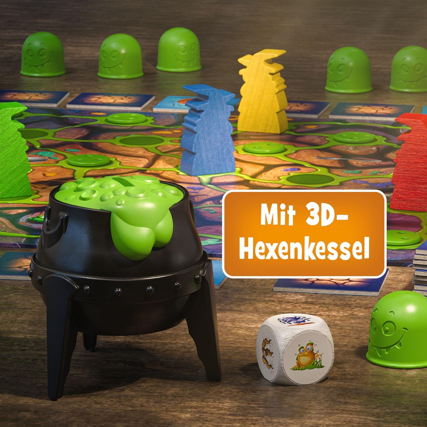 Kosmos 683498 Pókméreg és békanyálk: mi van a kazánban? Szórakoztató memóriajáték 2-4 játékos részére, társasjáték, játék 6 éves kortól.