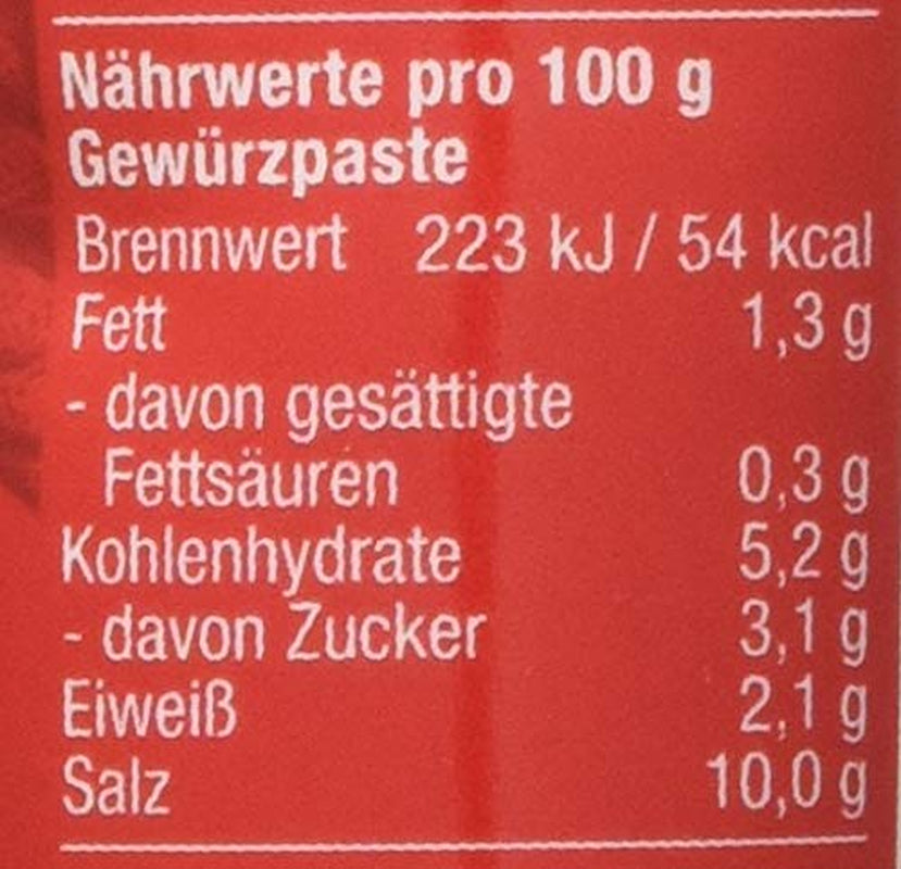 Fuchs Gewürze – Chili Gewürzpaste, Vollmundig Piquantes Aroma, Paste zum Würzen von scharfen Soßen, Fleisch-Gerichten oder Suppen jeglicher Länder-Küchen, 65 g