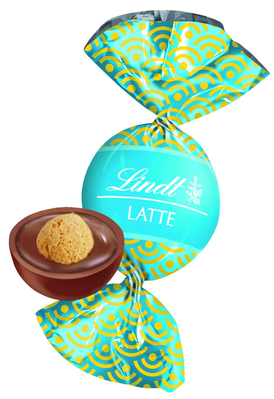 Lindt Roulette Ball Nocciolatte, tejcsokoládé mogyorókrémes töltelékkel és egész mogyoróval, 3000g