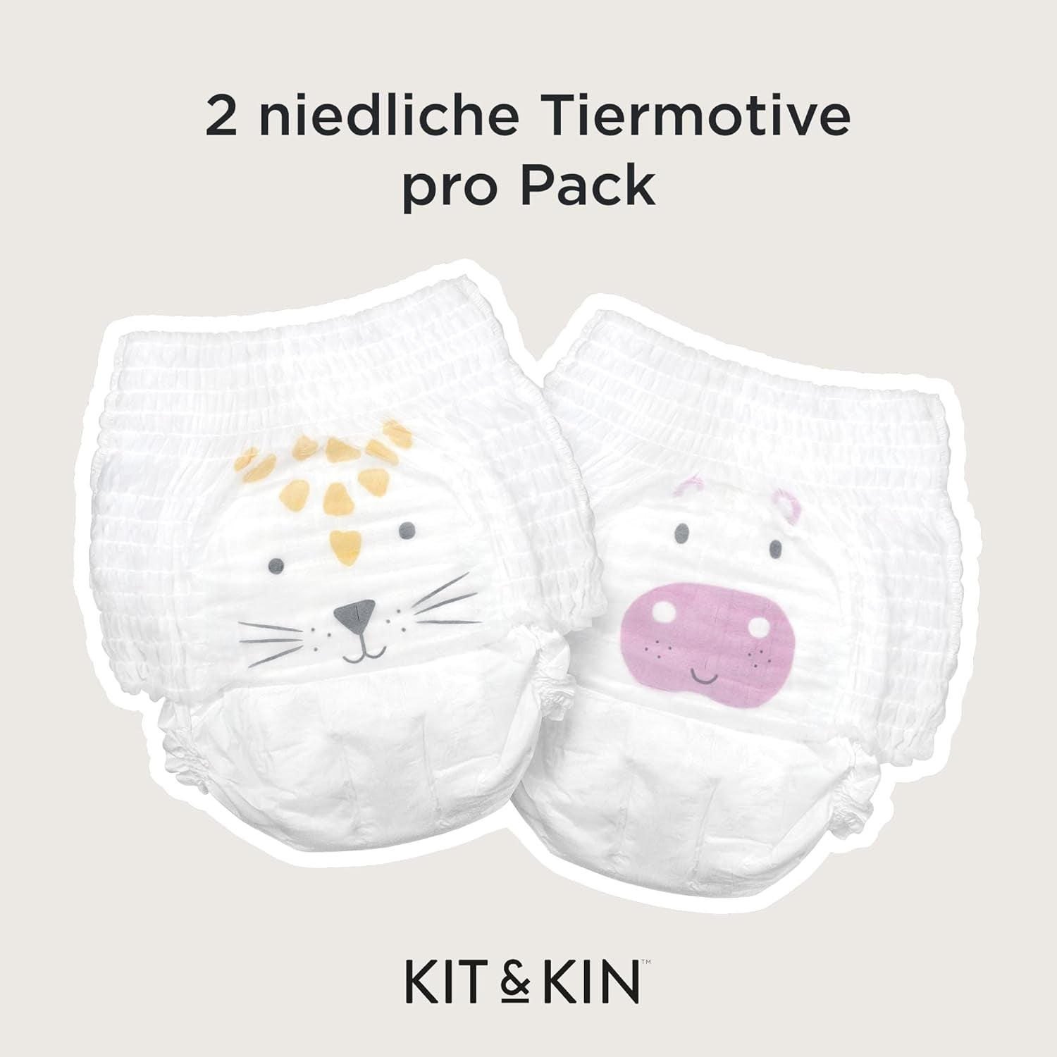 Kit & Kin Premium Eco pelenkák, 4-es méret (9-16 kg), 132 pelenka, növényi alapú és hipoallergén, megbízható szivárgásvédelem, vegán és kegyetlenség mentes