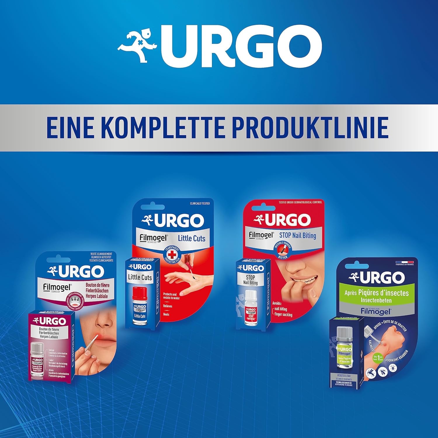 Urgo - Stop Red Nails - átlátszó, keserű ízű körömlakk - harapott és sérült körmökre és hüvelykujjszopásra - 3 éves kortól - 9 ml - 40 alkalmazás