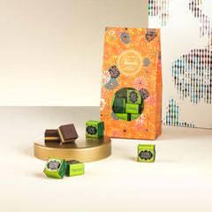 Venchi - Murrine pisztácia cremino pralinéval ajándékdoboz, fehér csokoládé, 305 g, gluténmentes, mesterséges színezék, tartósítószer nélkül - tökéletes ajándékötlet