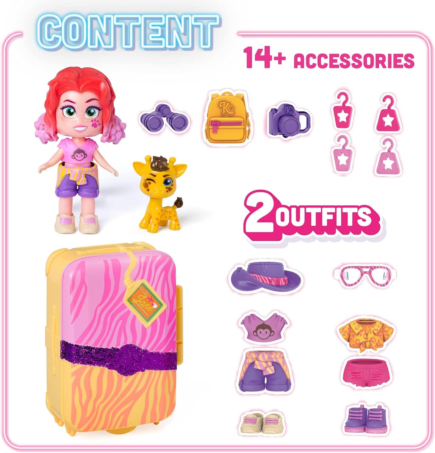 - Jane bőröndje, sokszínű (Magic Box Toys PKLSP108IN50)
