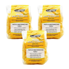 - Weiße Maisnudeln aus italienische Bio-Mais, glutenfrei, Fusilli-Format - glutenfreie Nudeln, 100% Bio-Weißmehl, vegán, Packung mit 3 Packungen à 350 g
