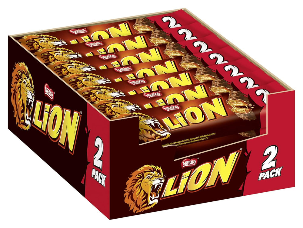 NESTLÉ LION Choco, ropogós csokoládé karamell töltelékkel és ropogós ostyával, 24 db (24 x 42 g) csomag