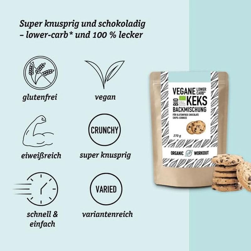 Vegán csokis kekszhez keverjük, hozzáadott cukor nélkül, mandulaliszttel Naty Shop Kitchen