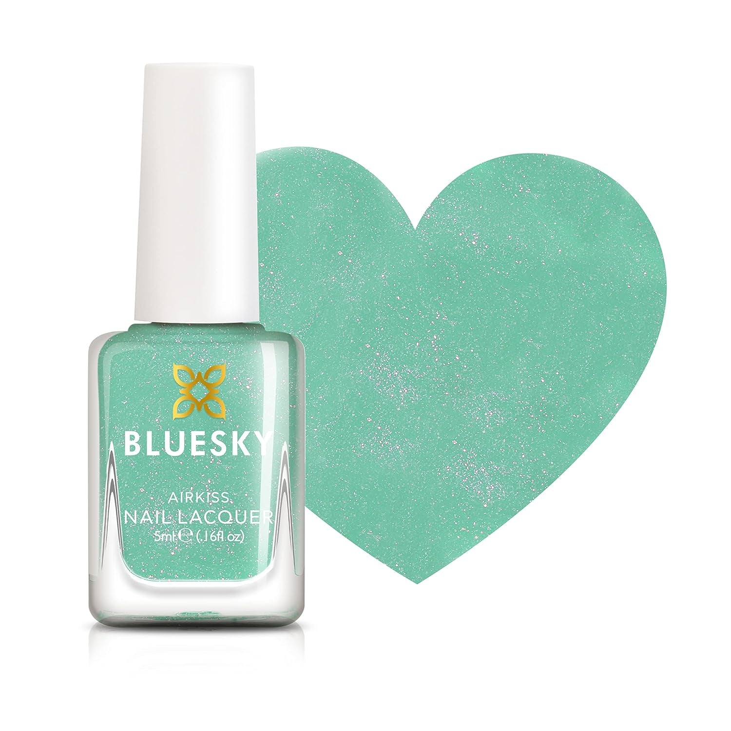 Bluesky Kids körömlakk - Turquoise Splash, Türkiz zöld. Easy Peel Off, nem mérgező vízbázisú, nem sikló körömlakk gyerekeknek 5 ml