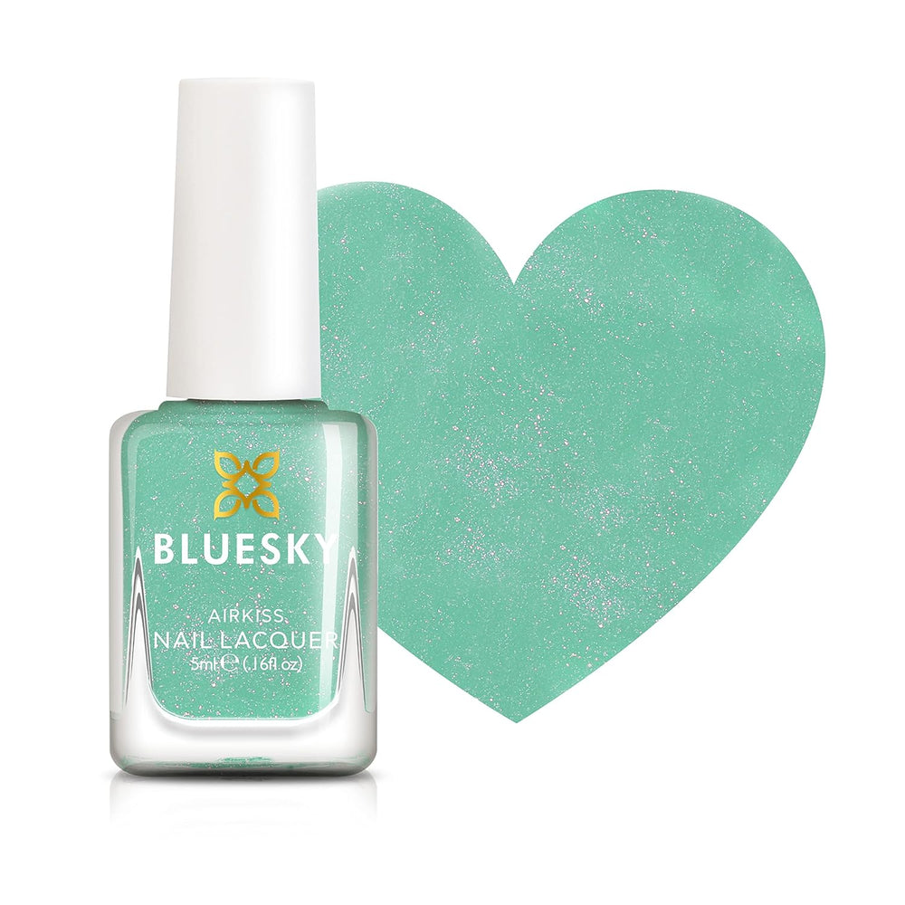 Bluesky Kids körömlakk - Turquoise Splash, Türkiz zöld. Easy Peel Off, nem mérgező vízbázisú, nem sikló körömlakk gyerekeknek 5 ml